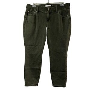 Torrid Olive Green Jegging Skinny Pants 3-Button Fly Women 18XS Plus Size Jeans